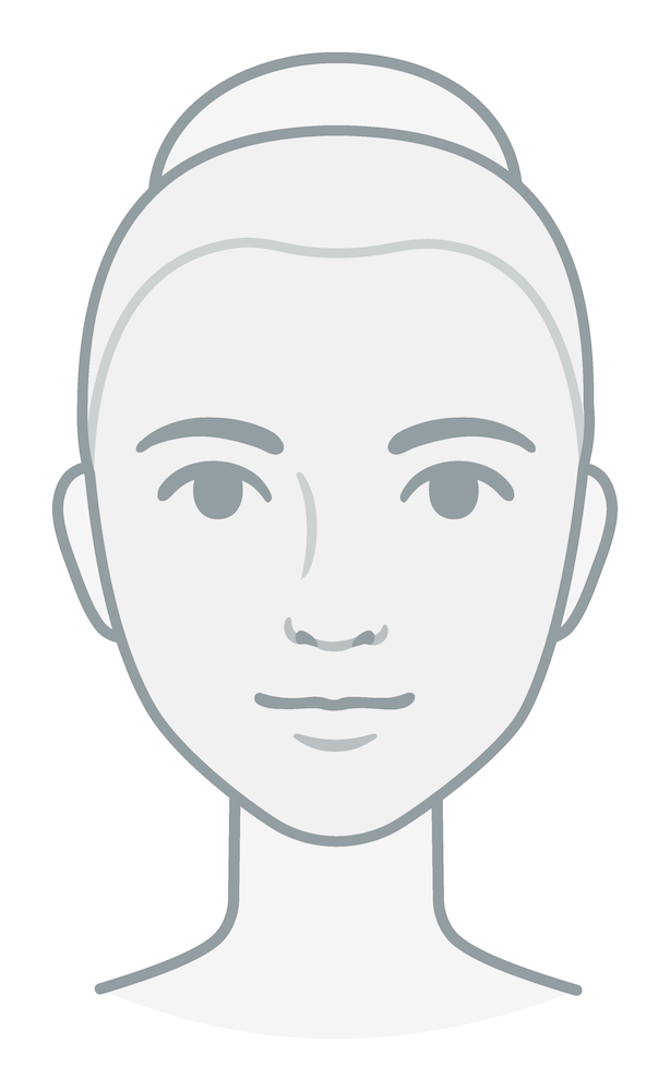 Face diagram for treatment annotations