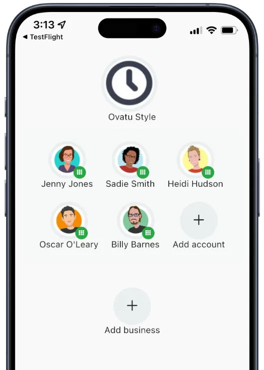 Automatic locking on the Ovatu mobile app