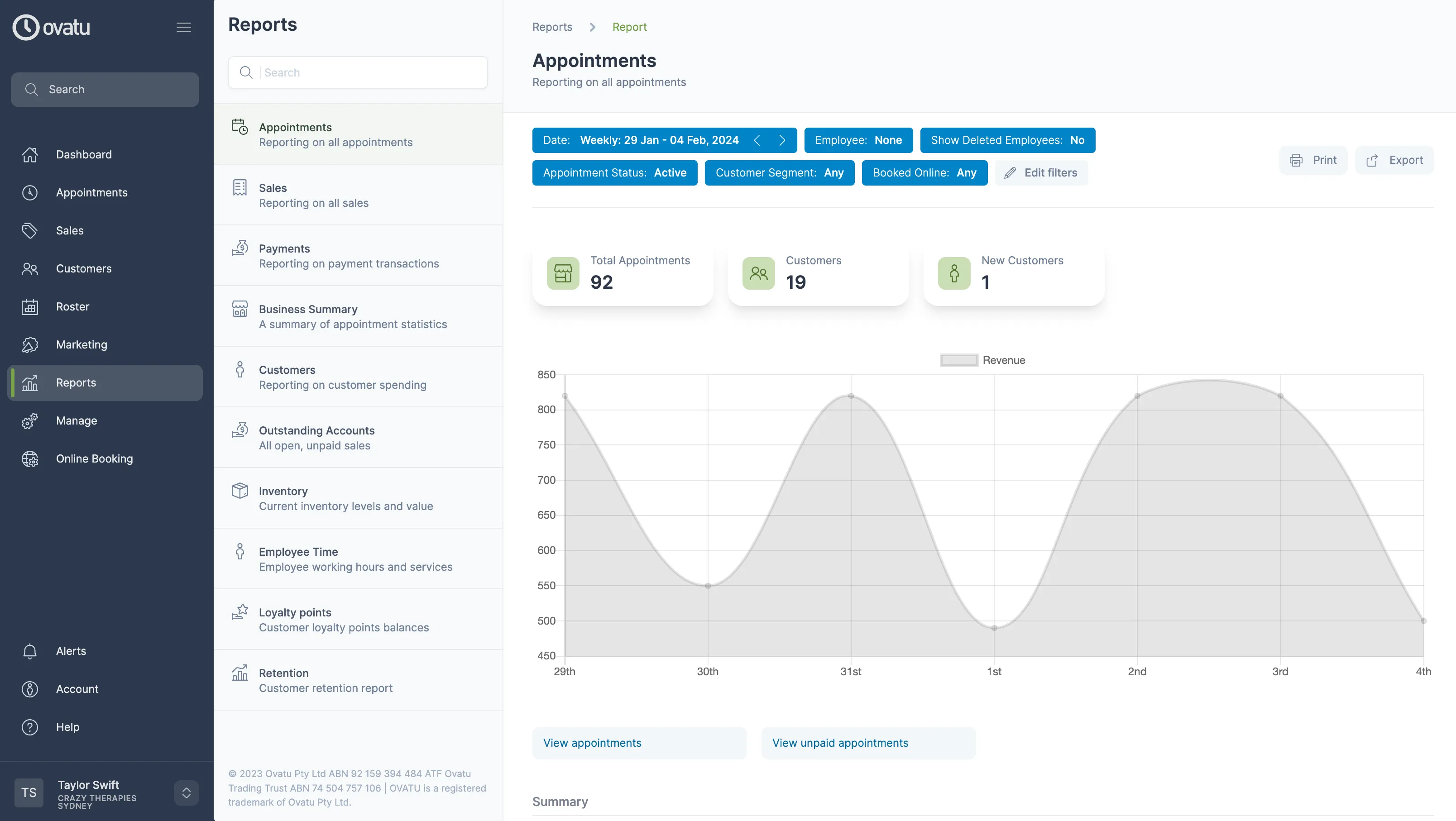 Web app user management and settings