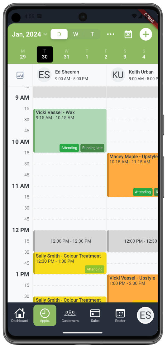 Ovatu running on Android