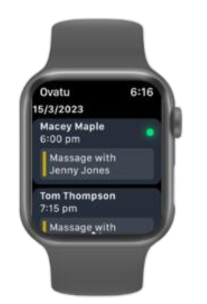 Ovatu on Apple Watch