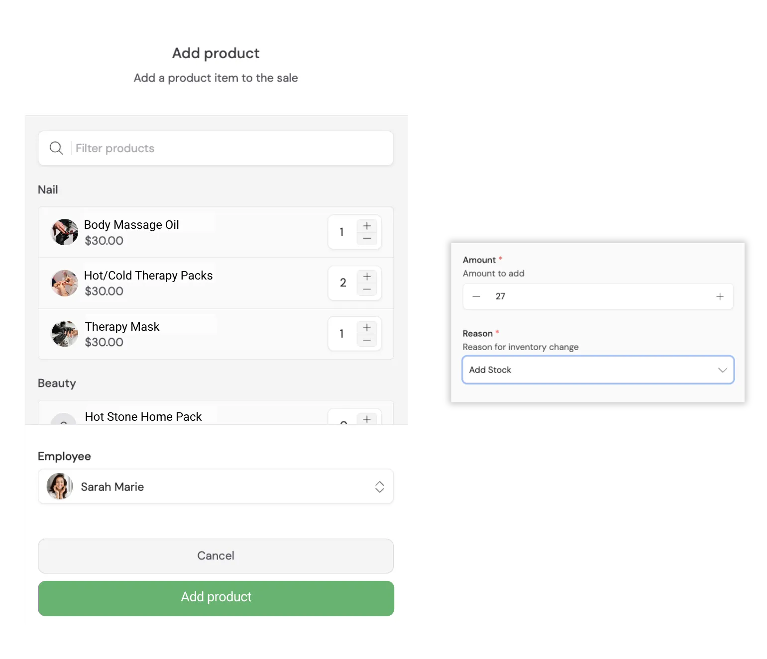 Mobile app customer form
